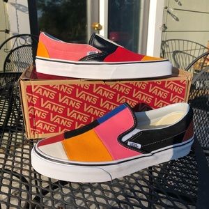 Multicolor patchwork Vans